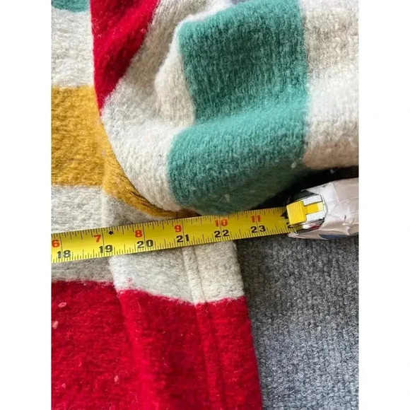 Isabel Marant Etoile Womens Multicolor Gabrie Striped Wool Coat Jacket S… - Picture 13 of 16